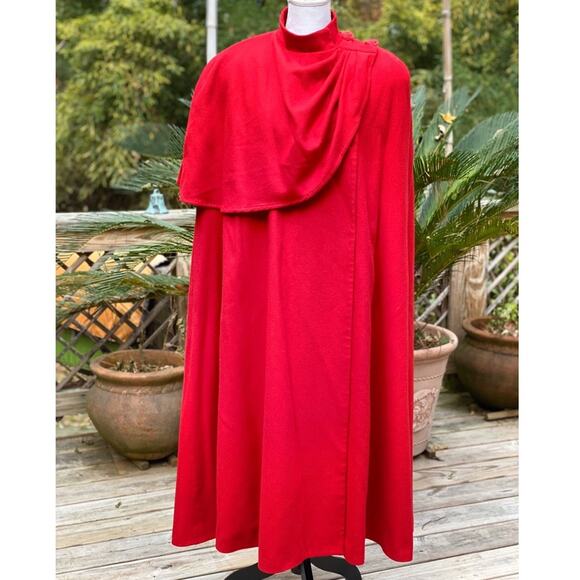 Vintage Merino Wool Cape W/ Adjustable We… - Picture 2 of 9